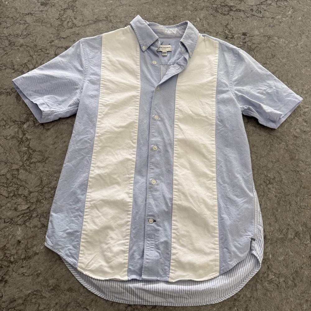 Club Monaco button up short sleeve xtra small XS